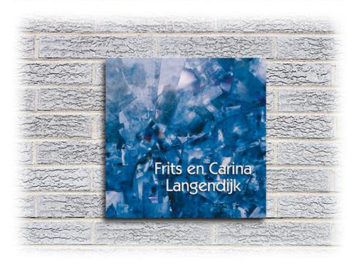 Slate, naambordje kunstcolectie